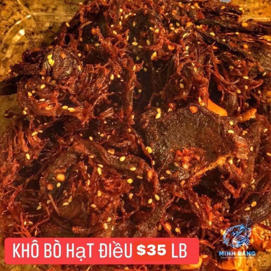 Khô bò hạt điều