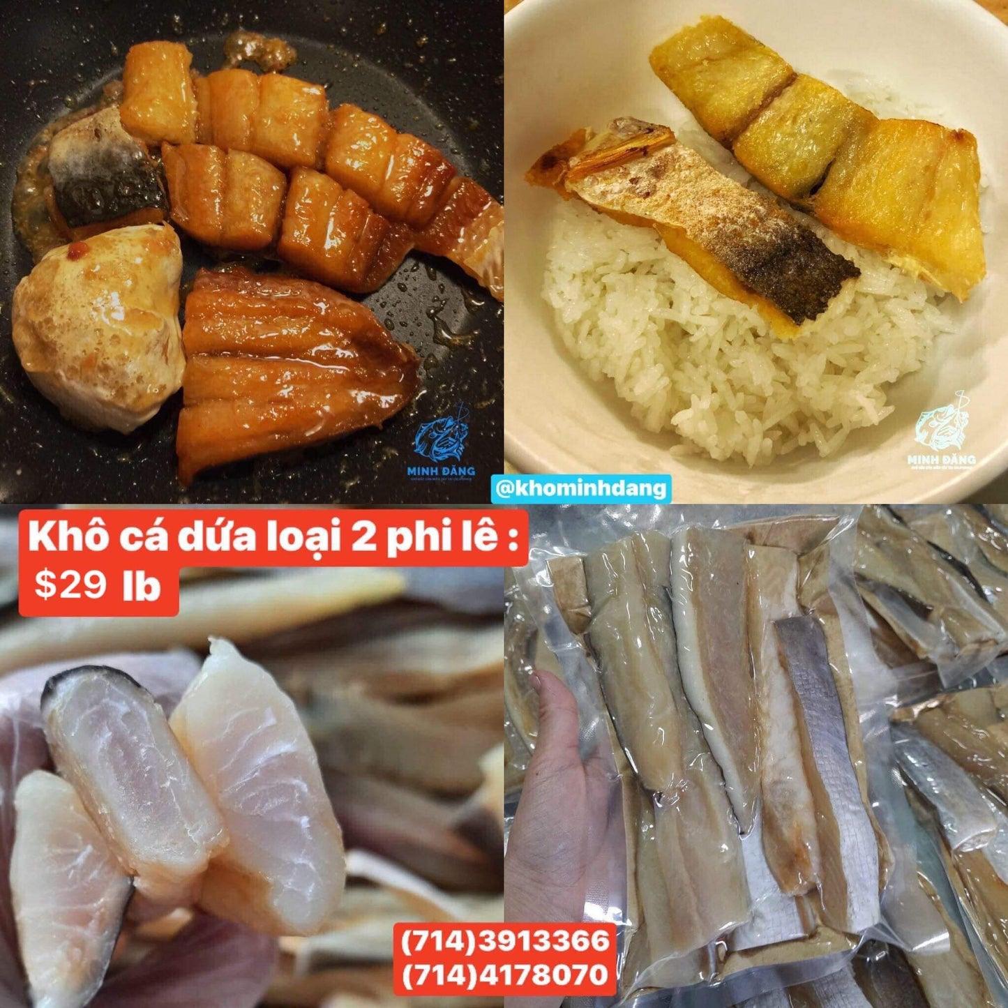 Khô cá dứa loại 2 phi lê